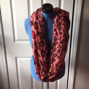 Leopard print infinity scarf
